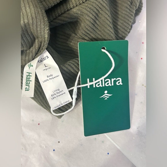 Halara High Waisted Back Zipper Split Hem 2-in-1 Corduroy Casual Skirt - Picture 7 of 7